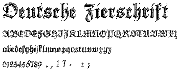 Deutsche Zierschrift police